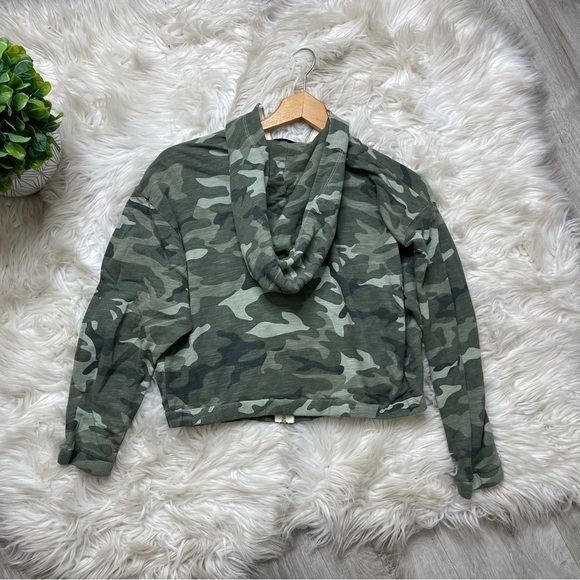 Monrow Revolve‎ Green Camo Olive Green Hoodie - Picture 8 of 8